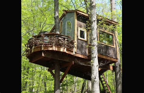 metal tree house|tree houses made from reclaimed materials.